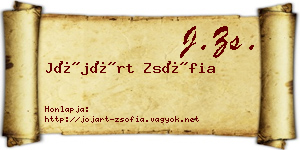 Jójárt Zsófia névjegykártya