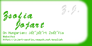 zsofia jojart business card